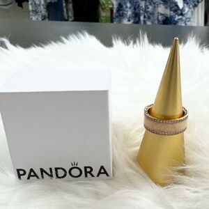 Pandora rose gold size 8 ring